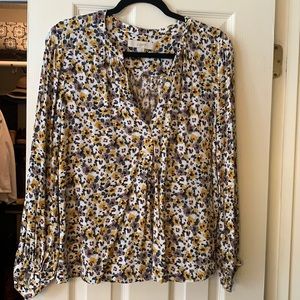 LOFT Floral Blouse